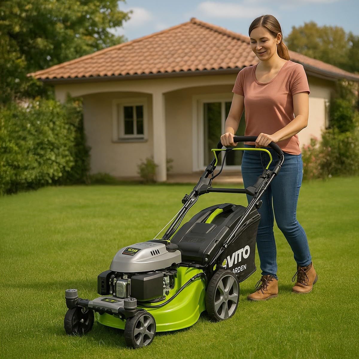 Tondeuse autotractée VITO 6,5 CV – 196cc, Largeur 50,8 cm