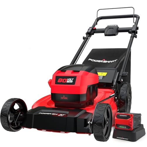 Tondeuse sans fil Powersmart 80V – 53,3 cm, Batterie 6,0Ah incluse