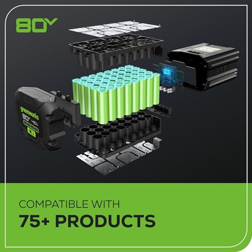 Tondeuse sans fil Greenworks 80V Gen 2 – 53,3 cm, Batterie 4,0Ah