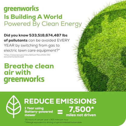 Tondeuse automotrice Greenworks MO80L410 Pro – 80V, 53,3 cm, Batterie 4,0Ah