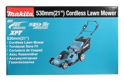 Tondeuse Makita 53 cm 36V LXT – Sans batterie ni chargeur DLM538Z