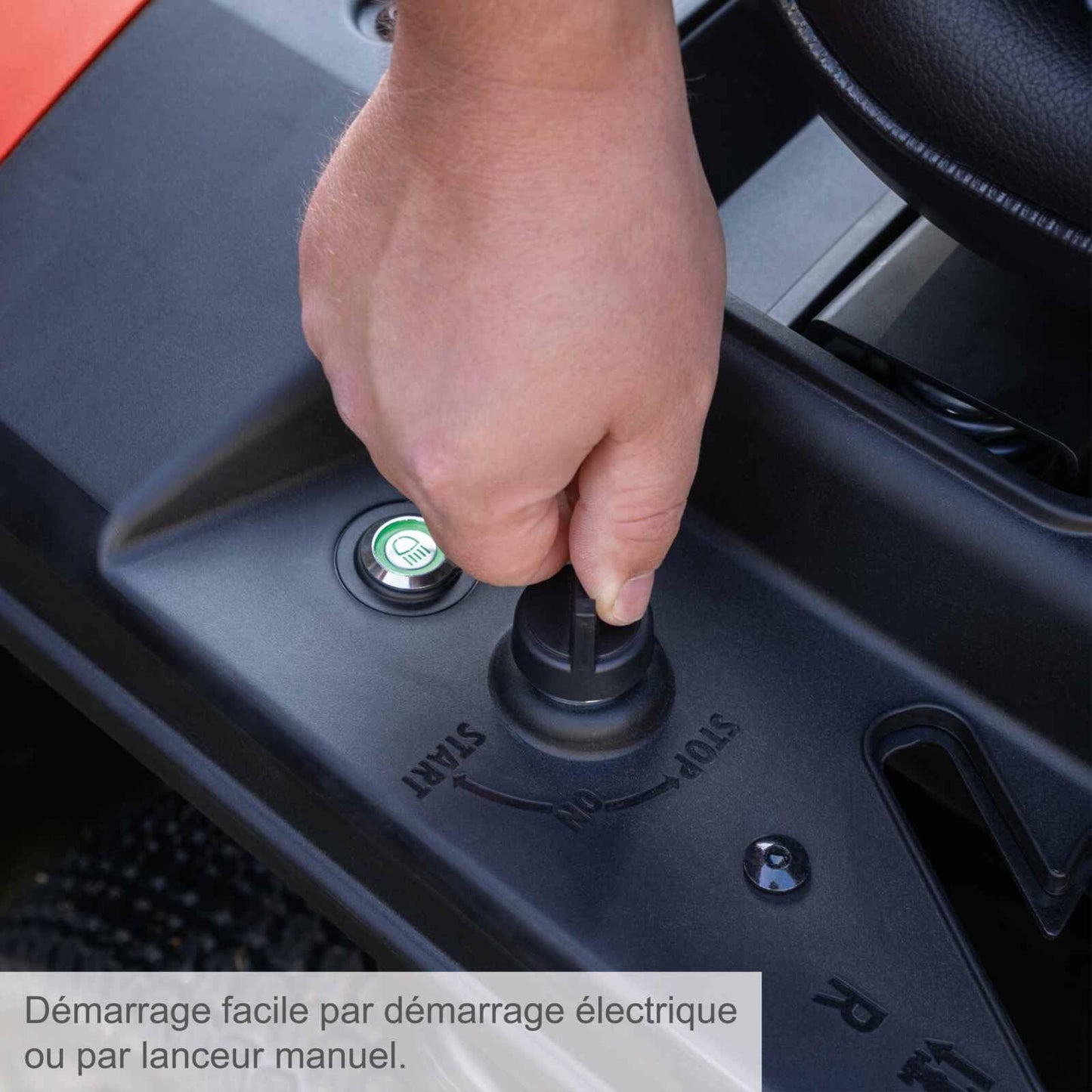 Tondeuse autoportée Scheppach MR235-61 – 61 cm, 6CV, Bac 150L, LED