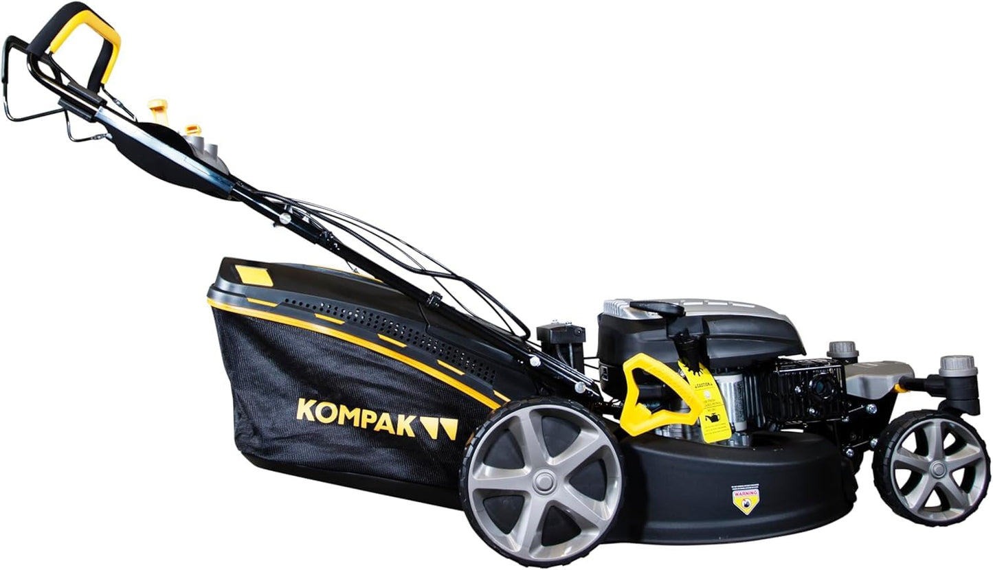 Tondeuse Kompak KP-KCC51E-SPZ – Mulching, Démarrage électrique, Rotation 360°