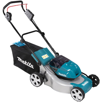 Tondeuse sans fil Makita DLM463PT2 – 36V, Largeur 46 cm