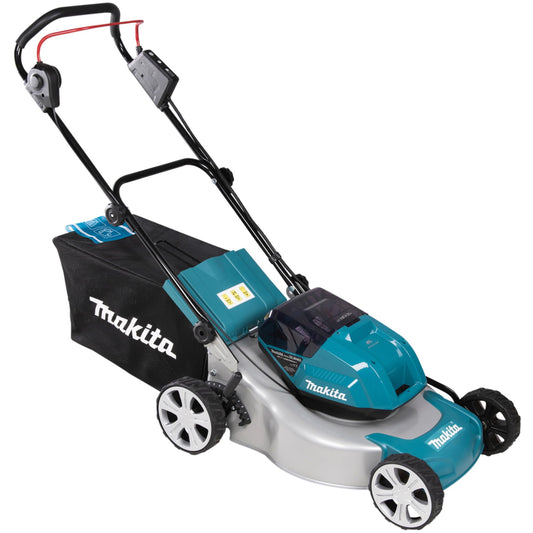 Tondeuse sans fil Makita DLM463PT2 – 36V, Largeur 46 cm