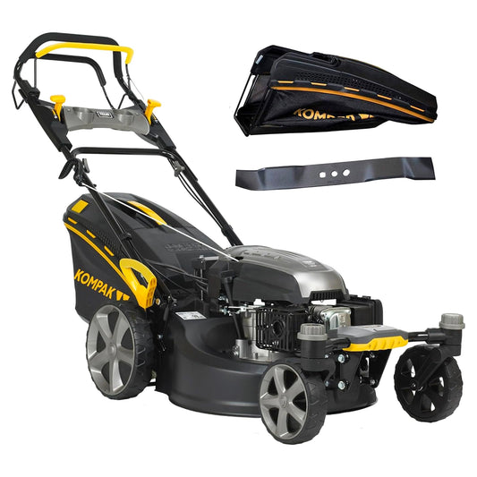 Tondeuse Kompak KP-KCC51E-SPZ – Mulching, Démarrage électrique, Rotation 360°