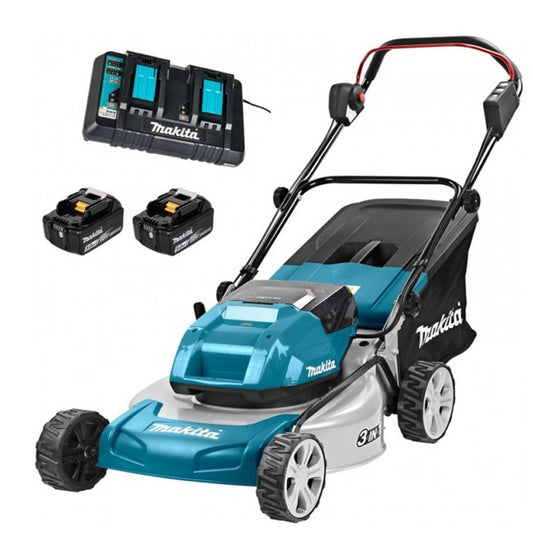 Tondeuse autotractée Makita 36V LXT – 46 cm, 2x5,0Ah DLM460PT2