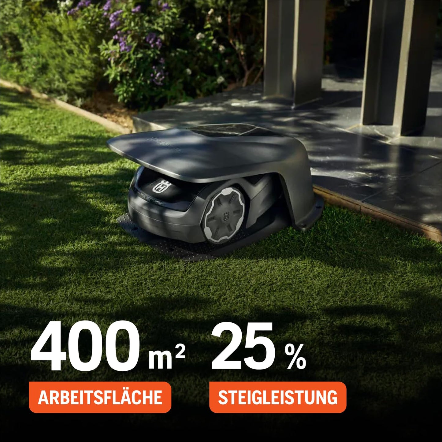 Robot tondeuse Husqvarna Automower® Aspire R4 – 400 m², Sans fil