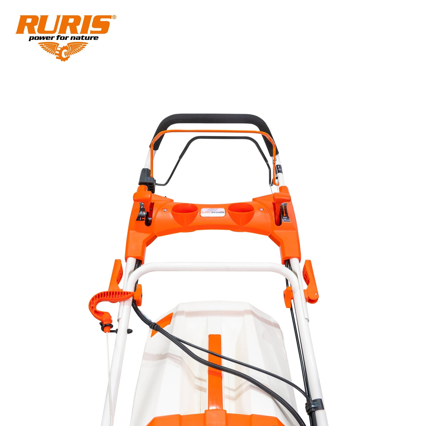 Tondeuse à gazon thermique RURIS RX500S – 196cc, 5 en 1 Mulching