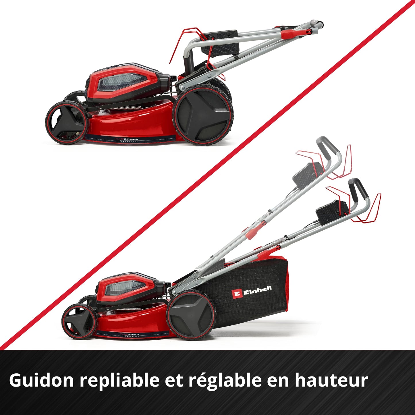 Tondeuse sans fil Einhell GP-CM 36/52 S Li BL – 52 cm, 36V, 4 Batteries 5,2Ah