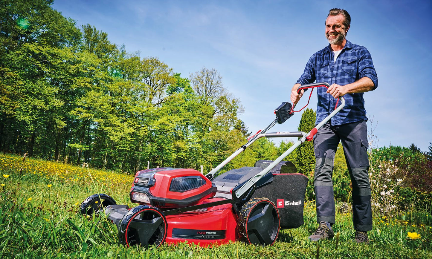 Tondeuse sans fil Einhell GP-CM 36/52 S Li BL – 52 cm, 36V, 4 Batteries 5,2Ah