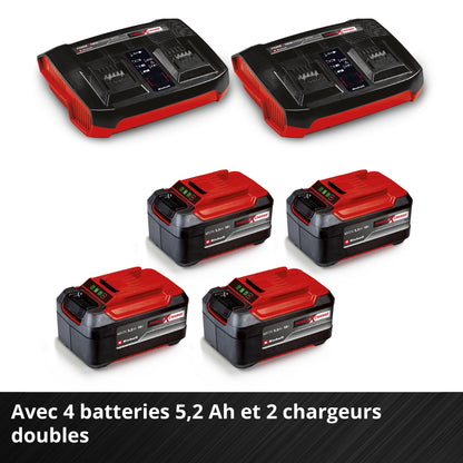 Tondeuse sans fil Einhell GP-CM 36/52 S Li BL – 52 cm, 36V, 4 Batteries 5,2Ah