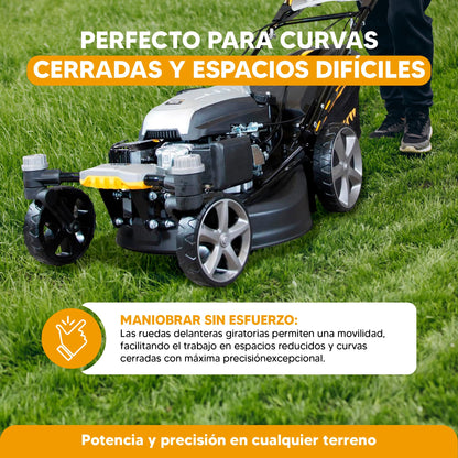 Tondeuse Kompak KP-KCC51E-SPZ – Mulching, Démarrage électrique, Rotation 360°