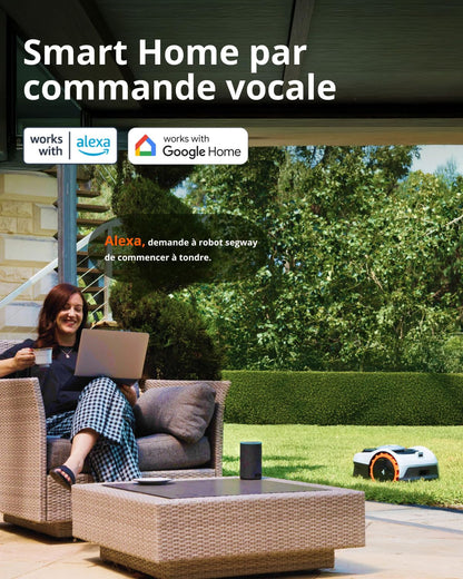 Robot tondeuse Navimow i105E – 500 m², Navigation RTK & Vision IA
