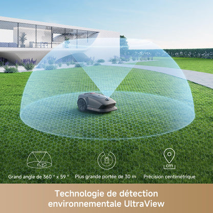 Robot tondeuse MOVA 600 – 800 m², Cartographie 3D LiDAR, Sans fil