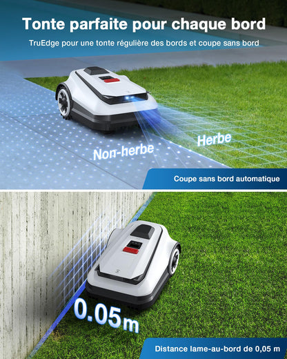 Robot tondeuse ECOVACS Goat A1600 – 1600 m², Navigation RTK LiDAR