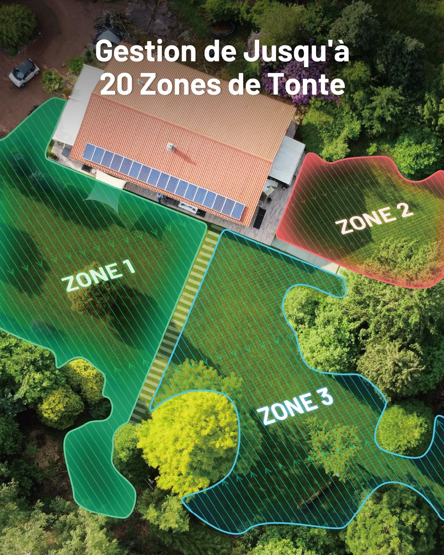 Robot tondeuse MAMMOTION LUBA Mini AWD 800 – 800 m², RTK+Vision, Pentes 80%