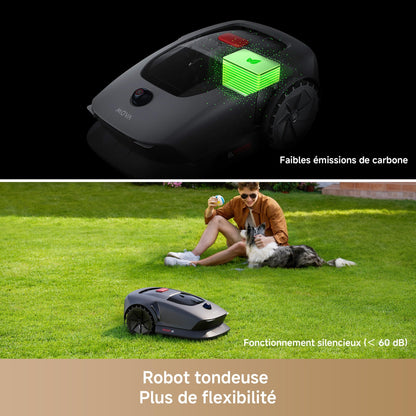 Robot tondeuse MOVA 600 – 800 m², Cartographie 3D LiDAR, Sans fil