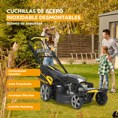 Tondeuse Kompak KP-KCC51E-SPZ – Mulching, Démarrage électrique, Rotation 360°