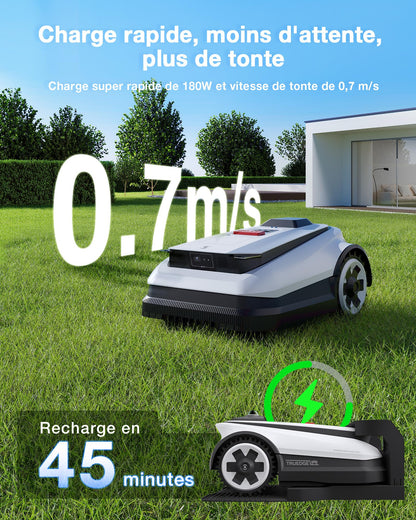 Robot tondeuse ECOVACS Goat A1600 – 1600 m², Navigation RTK LiDAR