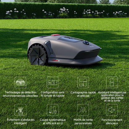 Robot tondeuse MOVA 600 – 800 m², Cartographie 3D LiDAR, Sans fil
